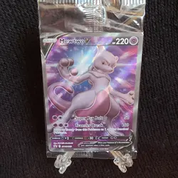 Pokemon TCG Mewtwo v Full Art Black Star Promo SWSH229 New/Sealed - Image 3