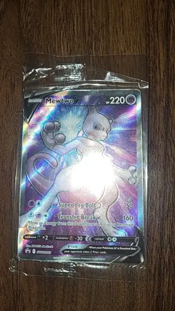 Pokemon TCG Mewtwo v Full Art Black Star Promo SWSH229 New/Sealed - Image 2