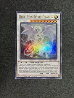 Yugioh - Blue-Eyes Spirit Dragon (Gold) - LDS2-EN020 1st Edition Near Mint - Image 1