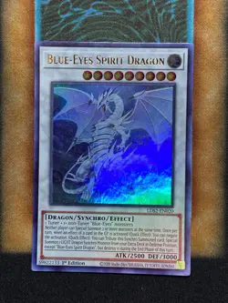 Yugioh Blue-Eyes Spirit Dragon LDS2-EN020 Ultra Rare 1st Ed NM GOLD - Image 1