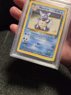 PSA 8 Wartortle Base set 2 63/130 W Stamp 2000 pokemon Top Deck Mag Promo (Rare) - Image 3