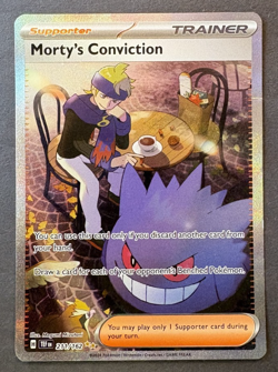 Morty's Conviction 211/162 Special Illustration Rare Temporal Forces Pokemon TCG - Image 1
