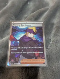 Morty's Conviction - 201/162 Temporal Forces (Pokemon) Full Art Ultra Rare - Image 1