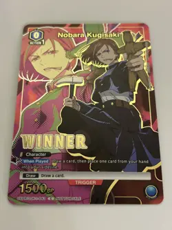 Union Arena - Nobara Kugisaki Foil Winner Promo - Jujutsu Kaisen Anime - Image 3