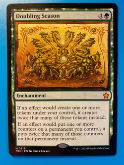 MTG 1x Doubling Season # 216 Foundations Modern Magic the Gathering Card x1 NM - Image 1