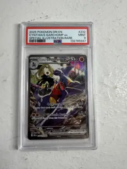 Pokemon Destined Rivals Cynthia's Garchomp EX SIR #232/182 PSA 9 MINT - Image 1