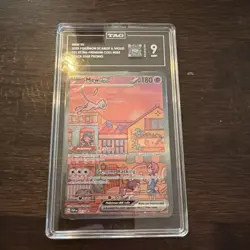 Pokemon 2023 Mew ex #053 Full Art Black Star Promo Scarlet & Violet 151 TAG 9 - Image 1