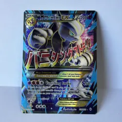Pokemon TCG M Mewtwo EX 159/162 XY Breakthrough Holo Full Art Mega LP - Image 1