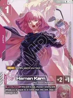 Haman Karn GD02-091 Newtype Challenge Mission 3 Gundam Card Game - Image 1
