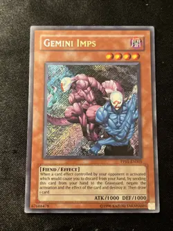 Gemini Imps PP01-EN005 YuGiOh Premium Pack 2007 Secret Rare - Image 1