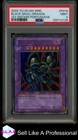 BLCK SKULL DRAGON 1ST ED. POR YU-GI-OH! MRD-METAL RAIDERS 2002 P018 PSA 9 - Image 1