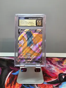 POKEMON CGC 10 PRISTINE CHARIZARD V 2020 ETB PROMO CHAMPION'S PATH SWSH50 - Image 1