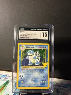Pokemon 2021 Celebrations Classic Collection Blastoise 2/102 CGC 10 - Image 1
