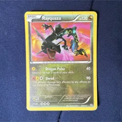 Pokemon Rayquaza Card 128/124 Basic Dragon 120 HP Holo Dragons Exalted - Image 1