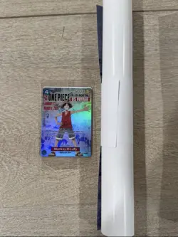 One Piece Monkey D. Luffy College Basketball Promo Card+ Poster ST JOHNS NEW - Image 1