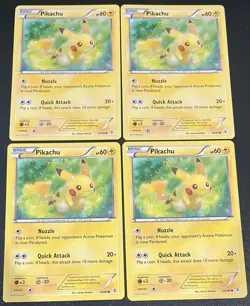 Pokemon Pikachu TCG Generations Card 26/83 Regular x4 LP/NM - Image 1