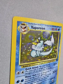 Pokemon TCG Vaporeon Holo Rare Card Jungle, 12/64, Lightly Played Vintage - Image 2