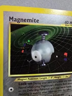 Pokemon TCG Magnemite 7/75 Neo Discovery Unlimited Edition Rare Holo Card -LP - Image 2