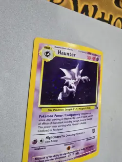 Pokemon TCG Haunter 1999 Fossil Unlimited Rare Holo Card #6/62 - Image 3