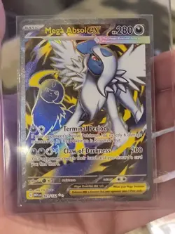 Pokemon Me01: Mega Evolution Holo Card Absol EX 161/132 Ultra Rare NM Condition - Image 1