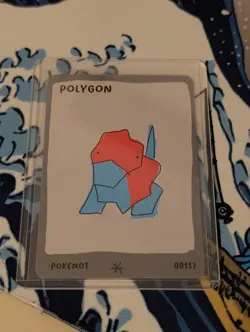 Dysfunctional Passholder Pokenot Polygon Card Porygon #0137 Parody NM Pokemon - Image 1