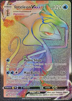 Inteleon VMAX (Secret) 195/192 Swsh02: Rebel Clash Holo - Pokemon Card - Image 1