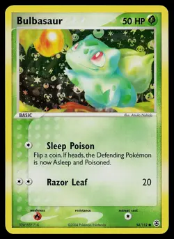 Pokemon Card - Bulbasaur FireRed & LeafGreen 54/112 Common Reverse Holo - Image 1