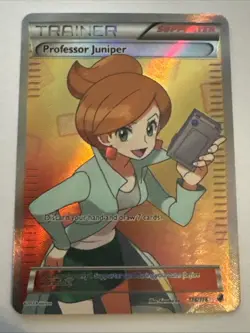 PROFESSOR JUNIPER Trainer Textured Holographic Goddess Custom Art Foil TCG Card - Image 1