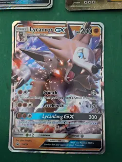 Pokemon Lycanroc GX Jumbo Oversized Card - Holo Promo - - Image 1
