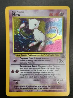 MEW Pokemon Card - WOTC Promo - Black Star - #9 - HOLO - NM (F) - Image 3