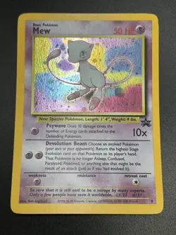 MEW Pokemon Card - WOTC Promo - Black Star - #9 - HOLO - NM (F) - Image 4