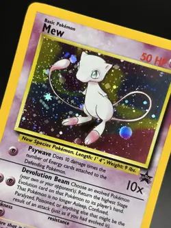 MEW Pokemon Card - WOTC Promo - Black Star - #9 - HOLO - NM (F) - Image 5