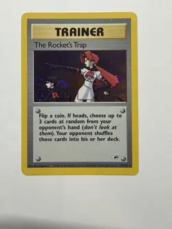 The Rockets Trap Trainer Holo Card 19/132 Gym Heroes Set - Image 1