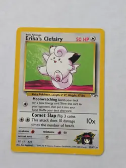 Pokemon Card - Erika's Clefairy Gym Heroes 25/132 Rare Non-Holo - Image 1