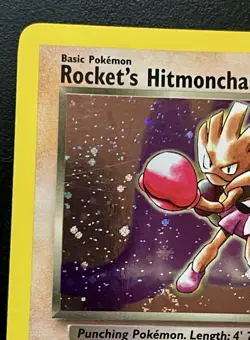 Rocket’s Hitmonchan 11/132 Gym Heroes Holo Vintage Pokemon Card - Image 3