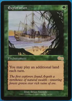 Exploration Urza's Saga PLD Green Rare MAGIC MTG CARD (ID# 511061) ABUGames - Image 1