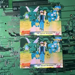 The Battle Renewed 32 Topps Pokemon Mewtwo Strikes Back Blue Logo 1st Print 2 - Image 1