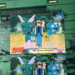 The Battle Renewed 32 Topps Pokemon Mewtwo Strikes Back Blue Logo 1st Print 2 - Image 2