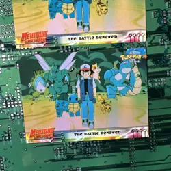 The Battle Renewed 32 Topps Pokemon Mewtwo Strikes Back Blue Logo 1st Print 2 - Image 3