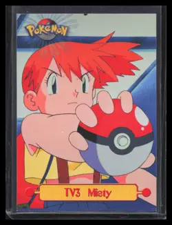 1999 Topps Pokemon TV Animation Edition Series 1 #TV3 Misty Black Topps Logo - Image 1