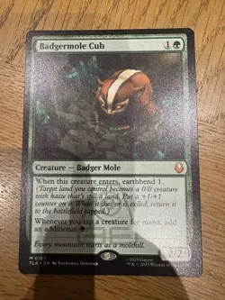Badgermole Cub Mythic Non-foil Magic The Gathering Avatar The Last Airbender - Image 2