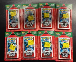 Pokemon Walmart Holiday Mystery Pack Seeded Chase 1:10 Sealed Lot Of 8 - Image 1