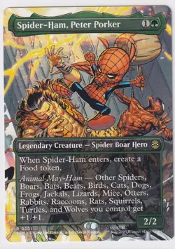 Spider-Ham, Peter Porker (Borderless) Marvel's Spider-Man MTG Regular - Image 1
