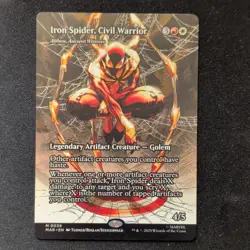 Wizards Iron Spider, Civil Warrior Marvel 0039 Legendary Artifact Creature Red . - Image 1