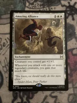 MTG Amazing Alliance Marvel's Spider-Man Eternal Legal NonFoil 0002 Regular Rare - Image 1