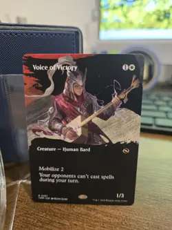 Voice of Victory Borderless 0331 MTG TDM Tarkir: Dragonstorm Rare NP - Image 1