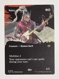 MTG Voice of Victory (Borderless) - Tarkir: Dragonstorm (TDM) #331 - Magic - Image 1