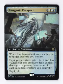 Biorganic Carapace (Extended Art) (Foil) 0269 (R) MTG Marvel's Spider-Man (SPM) - Image 1