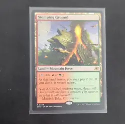 Wizards Magic: The Gathering Stomping Ground Edge Land Red Green Rare 258 - Image 1