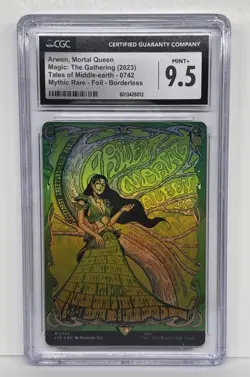 MTG LOTR Arwen, Mortal Queen / Borderless Poster (Foil) #742 - CGC 9.5 - Image 1